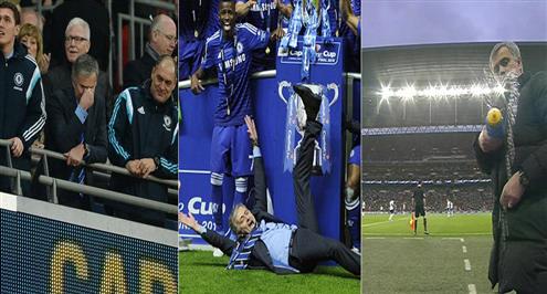 بالفيديو والصور.. 3 مشاهد "استثنائية" لمورينيو في أول تتويج مع تشيلسي بالولاية الثانية